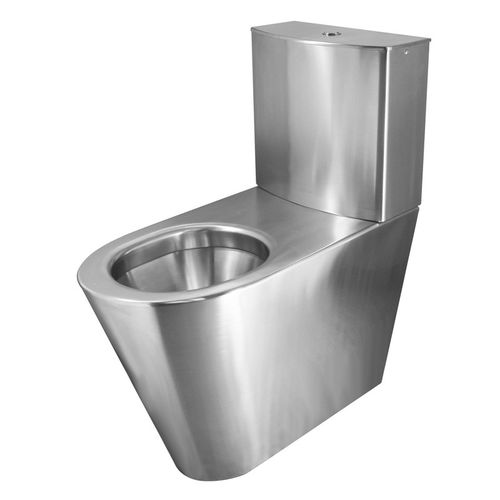 WC monoblocco - ULTIMA - SUPRATECH - in acciaio inossidabile / per bagno pubblico / per scuola