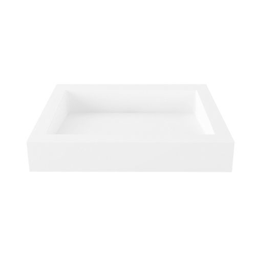 Lavabo sospeso - RIVAGE - SUPRATECH - in Solid Surface / per disabili / rettangolare