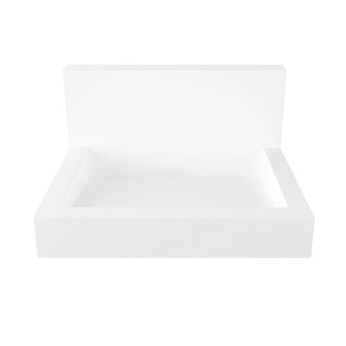 Lavabo sospeso - RIVAGE CREDENCE - SUPRATECH - in Solid Surface / per disabili / rettangolare