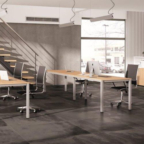Scrivania per open space - HERMES - EMOBOK - contemporanea / in alluminio / in melaminico
