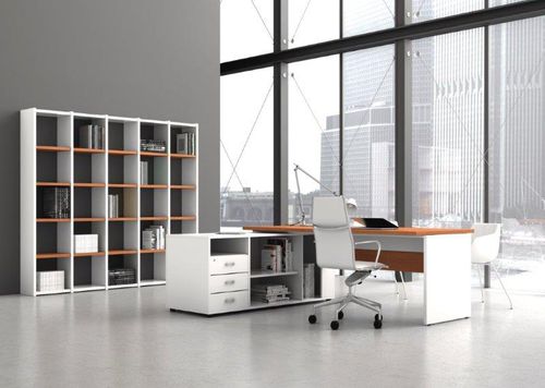 Set scrivania e scaffale contract - HEBE - EMOBOK