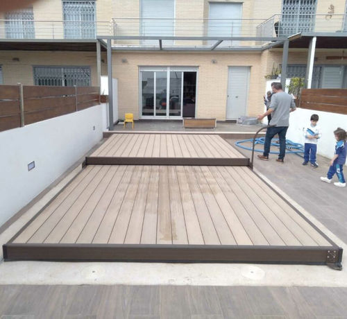 Protezione per piscina a tapparella - COVERTTO - di sicurezza / sommersa / per piscina interrata
