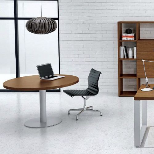 Tavolo da riunione contemporaneo - ARCHIMEDE : 5012D1201 - Castellani.it srl - in metallo / in melaminico / rotondo