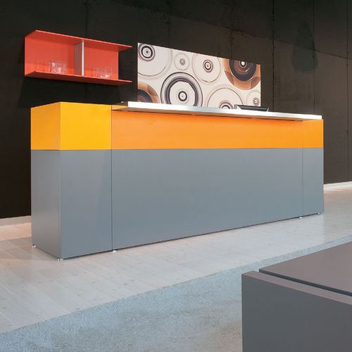 Banco reception d'angolo - PHILO_4 - Castellani.it srl - in legno / in vetro / in melaminico
