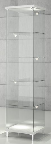 Vetrina contemporanea - Q/45 - Castellani.it srl - con piedi / in vetro / in legno