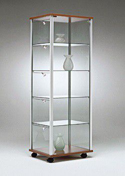 Vetrina contemporanea - ID42 - Castellani.it srl - con piedi / in vetro / in alluminio