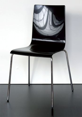 Sedia visitatore contemporanea - MILENA - Castellani.it srl - da interno / in acciaio / polimerica