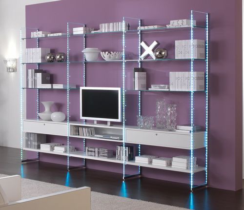 Scaffale contemporaneo - COMP/5 - Castellani.it srl - in legno / in vetro / contract