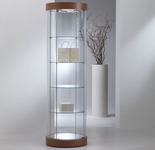 Vetrina contemporanea - 209/RF - Castellani.it srl - con piedi / in vetro / in rovere