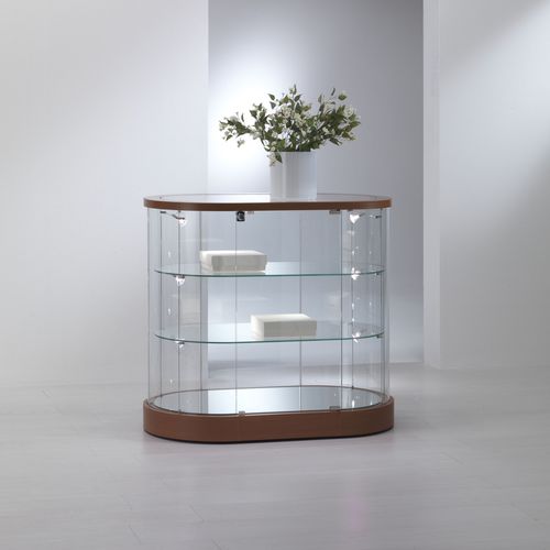 Vetrina contemporanea - 209/OB - Castellani.it srl - con piedi / in vetro / in rovere