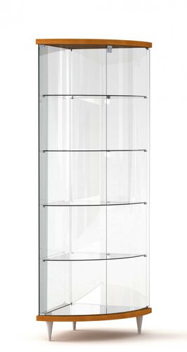 Vetrina contemporanea - 203/AN - Castellani.it srl - con piedi / in vetro / in rovere