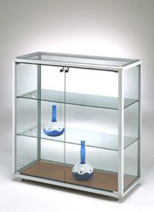 Vetrina contemporanea - AL98 - Castellani.it srl - con piedi / in vetro / in alluminio