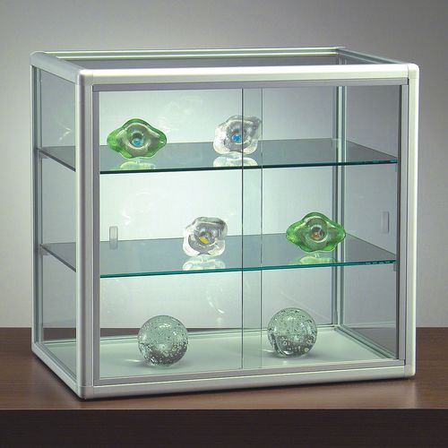 Vetrina contemporanea - MA65 - Castellani.it srl - con piedi / in vetro / in alluminio