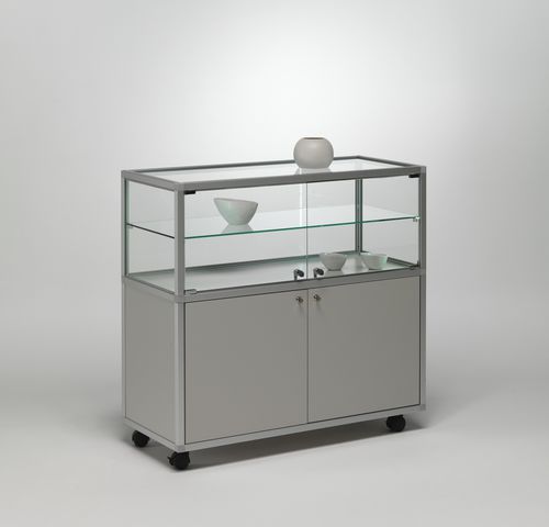 Vetrina contemporanea - QBM99 - Castellani.it srl - con piedi / in vetro / in alluminio