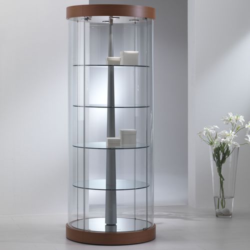 Vetrina contemporanea - 209/RG - Castellani.it srl - con piedi / in vetro / in rovere
