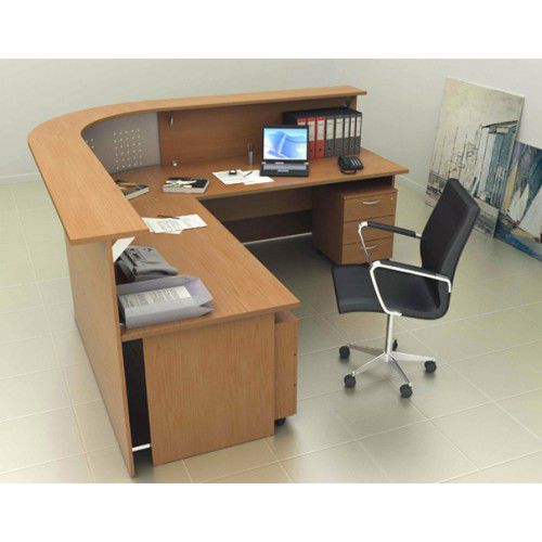 Banco reception modulare - rec_presto_B - Castellani.it srl - a semicerchio / in legno