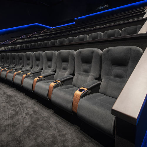 Poltrona per cinema in tessuto - ARCADIA - Cinearredo Italia - in legno / home cinema / nera