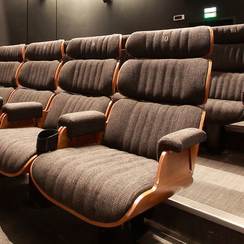 Poltrona per cinema in tessuto - LUCKY - Cinearredo Italia - in legno compensato / home cinema / grigia