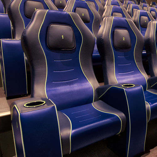 Poltrona per cinema in pelle - COMO - Cinearredo Italia - home cinema / blu / ergonomica