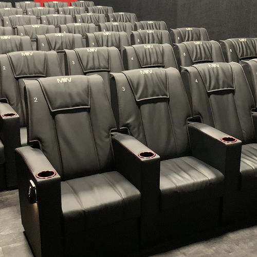 Poltrona per cinema in pelle - ESPACE - Cinearredo Italia - home cinema / nera / rossa