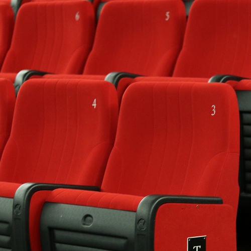 Poltrona per auditorium contemporanea - TOSCA - Cinearredo Italia - in tessuto / in acciaio / pieghevole