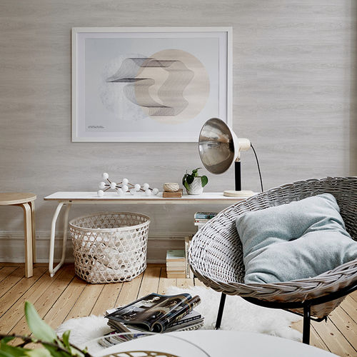 Carta da parati contemporanea - WHITE OAK  - Skinwall - in tessuto / in vinile / a motivi