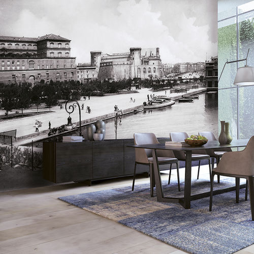 Carta da parati contemporanea - NAPOLI – PALAZZO REALE E CASTEL NUOVO - Skinwall - in tessuto / in vinile / con motivi naturali
