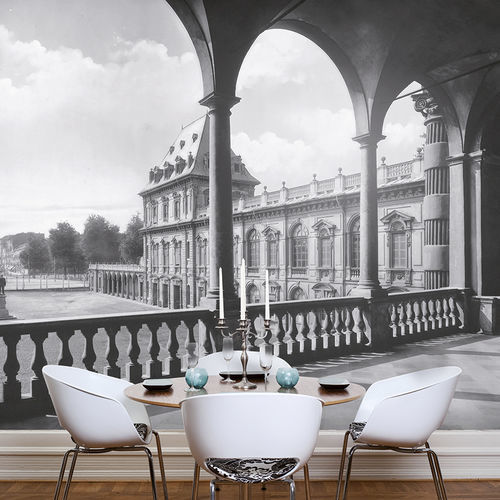 Carta da parati contemporanea - TORINO – CASTELLO DEL VALENTINO - Skinwall - in tessuto / in vinile / con motivi naturali
