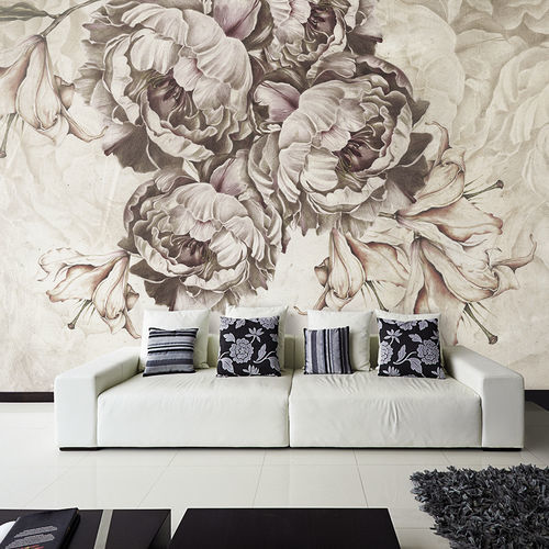 Carta da parati contemporanea - BAROQUE - Skinwall - in tessuto / in vinile / con motivi floreali