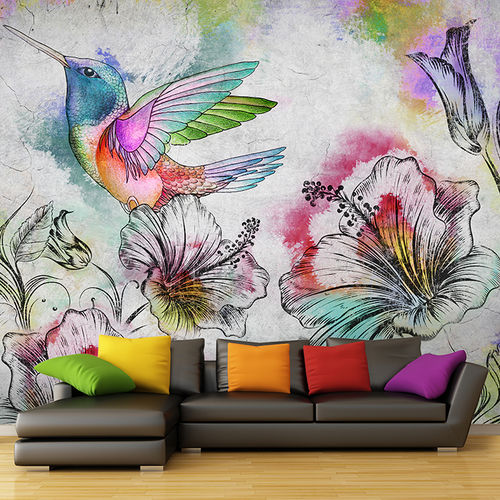 Carta da parati contemporanea - BEIJAFLOR - Skinwall - in tessuto / in vinile / con motivi floreali