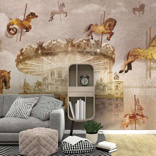 Carta da parati in stile - CAROUSEL - Skinwall - in tessuto non tessuto / in fibra di vetro / in vinile