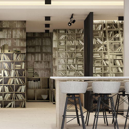 Carta da parati design originale - OLD WORDS - Skinwall - in tessuto non tessuto / in fibra di vetro / in vinile