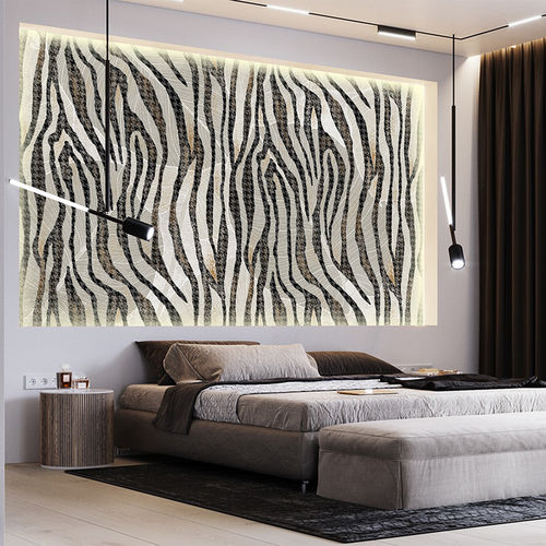 Carta da parati design originale - SAVANNAH ZEBRA - Skinwall - in tessuto non tessuto / in fibra di vetro / in vinile