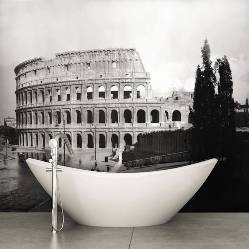 Carta da parati contemporanea - ROMA – COLOSSEO - Skinwall - in tessuto / in vinile / con motivi naturali