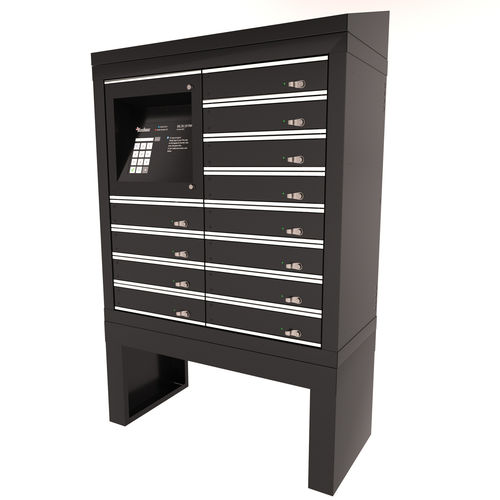 Armadietto spogliatoio elettronico - iLockerz - in acciaio / a combinazione / per edifici pubblici