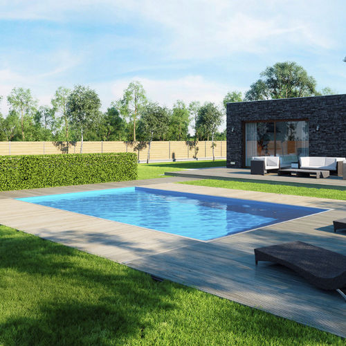 Piscina con skimmer - QBIG BENEFIT - ALBIXON a.s. - monoblocco / da interno / interrata