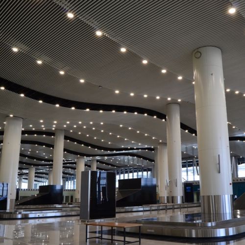 Baffle acustico in alluminio - CURVED SYSTEMS - BUTEM METAL - in acciaio galvanizzato / sospeso / rettangolare