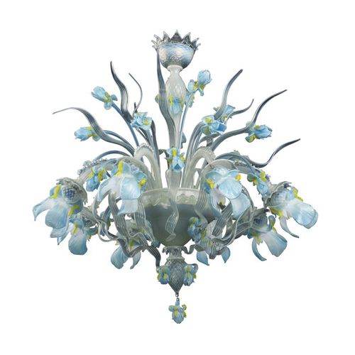 Lampadario stile veneziano - IRIS - Murano Lux - in vetro soffiato / in vetro di Murano / a candelabro