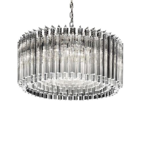 Lampadario contemporaneo - Trihedron Triedri - Murano Lux - in vetro di Murano / a cascata / a catena