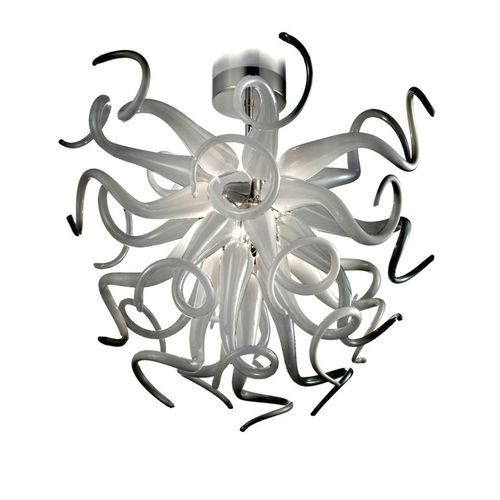 Lampadario contemporaneo - Medusa - Murano Lux - in vetro soffiato / in vetro di Murano / in metallo cromato
