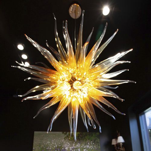 Lampada a sospensione - The SUN - Murano Lux - in vetro soffiato / in vetro di Murano / contemporanea
