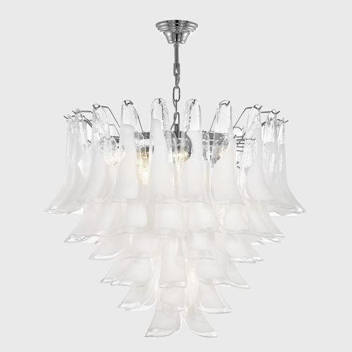 Lampadario contemporaneo - Tulip - Murano Lux - in vetro di Murano / da 7 lampadine / a candelabro