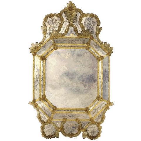 Specchio a muro - Antica - Murano Lux - stile veneziano / poligonale / in vetro di Murano