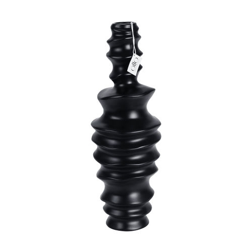 Vaso contemporaneo - D265.160 - Le Présent - in ceramica / nero