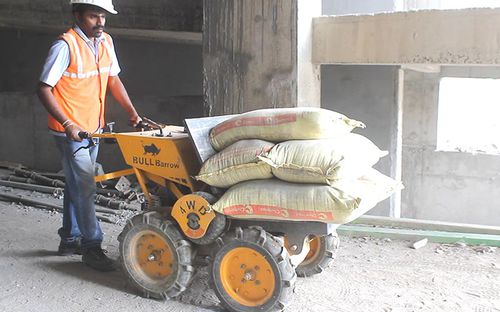 Mini-dumper a scarico frontale - BULL BARROW - Bull machine pvt.ltd - su ruote / per cantiere