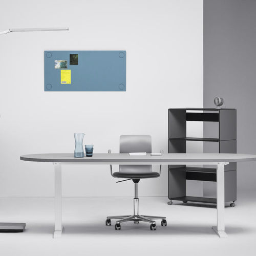 Scaffale modulare - PLUSMINUS 3 X 1 - Faust Linoleum - a rotelle / contemporaneo / in MDF