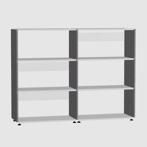 Scaffale modulare - PLUSMINUS 3 X 2 - Faust Linoleum - contemporaneo / in MDF / in lamiera d'acciaio