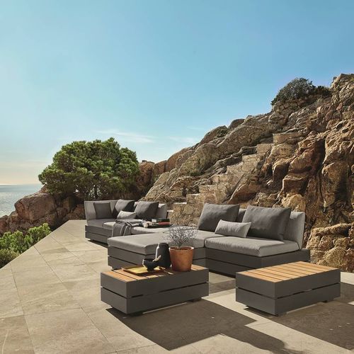 Set lounge da giardino contemporaneo - BOXX Lounge - Solpuri - idrorepellente / in alluminio / per uso residenziale
