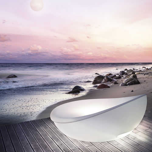 Dormeuse contemporanea - LAGOON Daybed - Solpuri - in polietilene / da giardino