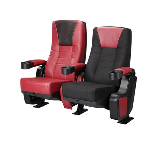 Poltrona per cinema in tessuto - PRINCE ROCKER LS-6601 - Leadcom Seating - in pelle / rossa / nera